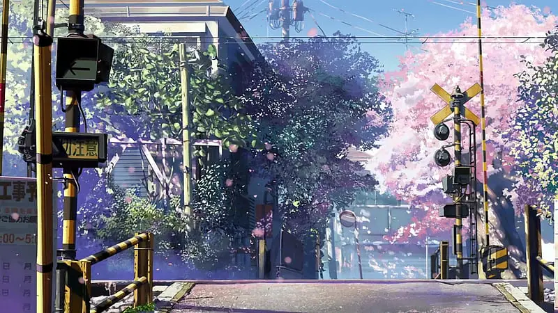 Pemandangan indah dari anime 5 Centimeters Per Second