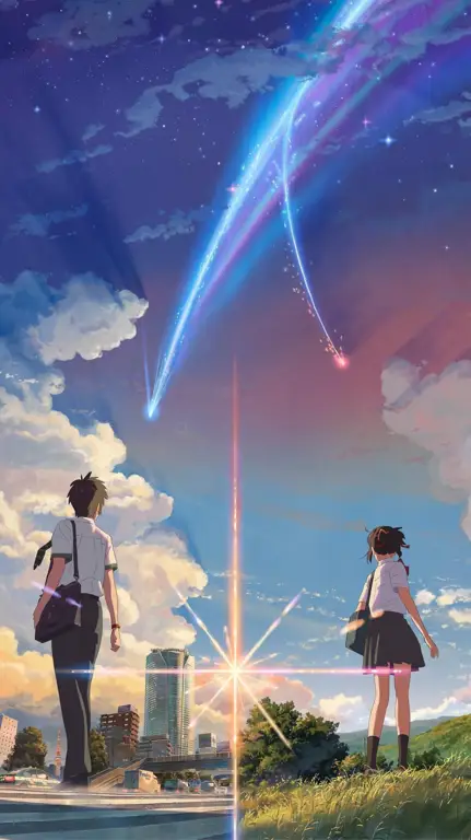 Pemandangan indah dari film Your Name