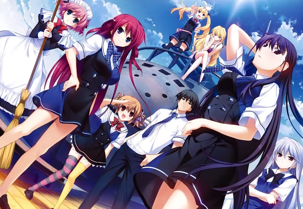 Pemandangan indah di anime Grisaia no Rakuen