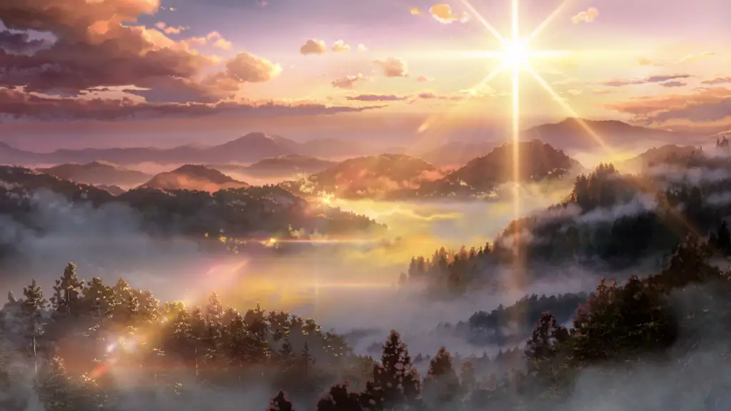 Keindahan Pemandangan di Kimi no Na wa. Pemandangan indah dari film Kimi no Na wa.