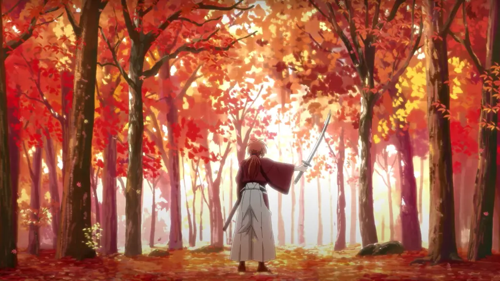 Pemandangan indah dalam film Rurouni Kenshin