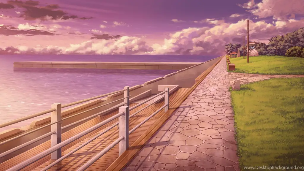 Keindahan pemandangan yang ditampilkan dalam anime Pemandangan yang indah dalam anime Shinmai Maou no Testament