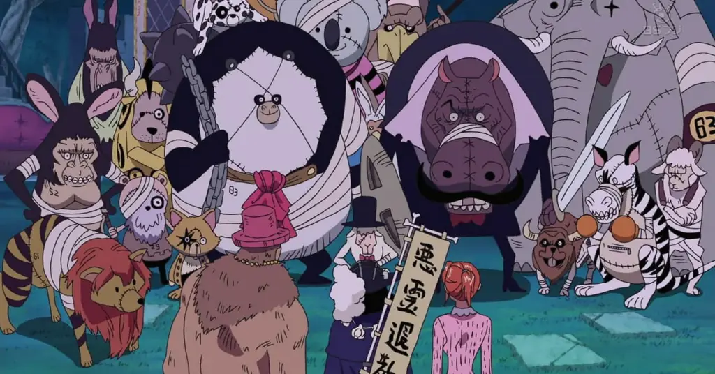 Gambar Pulau Thriller Bark yang menyeramkan di One Piece