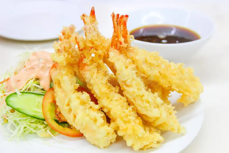 Udang tempura yang lezat dan renyah