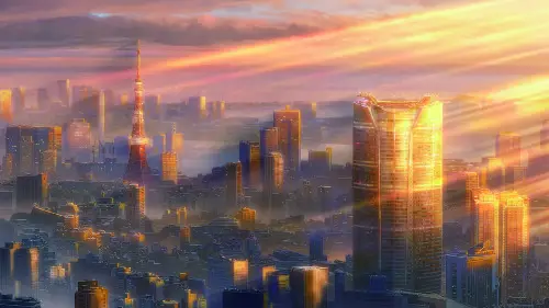 Pemandangan kota Tokyo dalam film Tenki no Ko