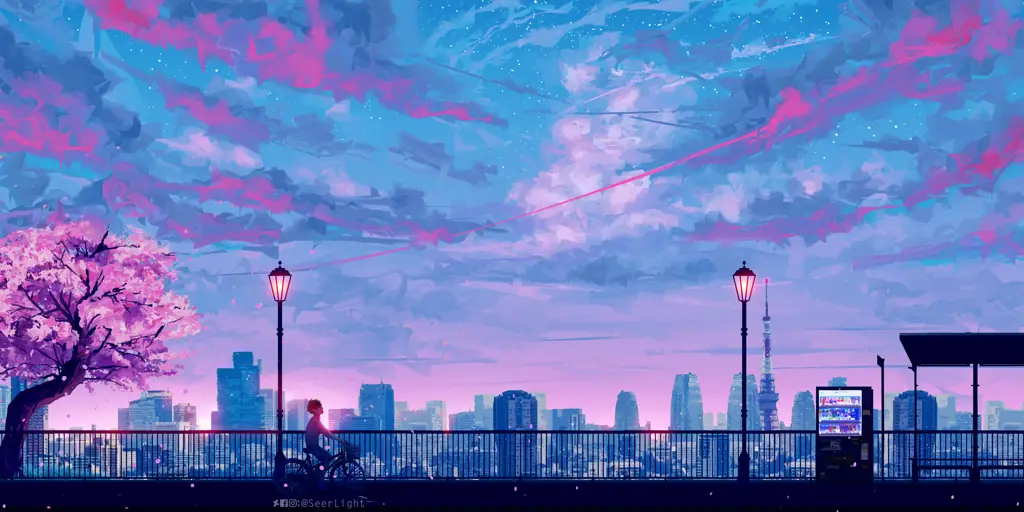 Keindahan Visual Anime Sekai Pemandangan indah dari anime