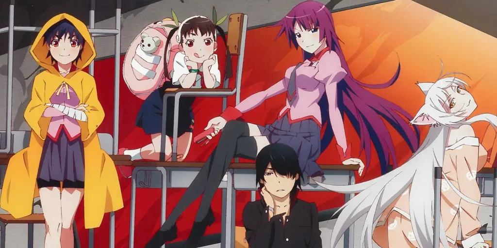 Visual anime Monogatari yang memukau