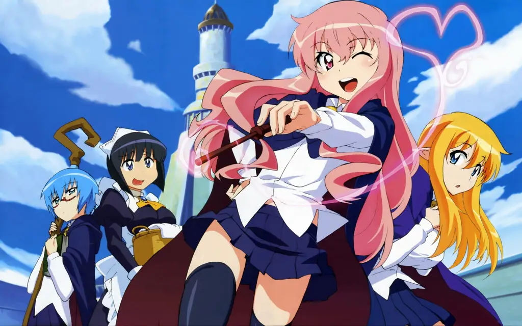 Pemandangan dalam anime Zero no Tsukaima