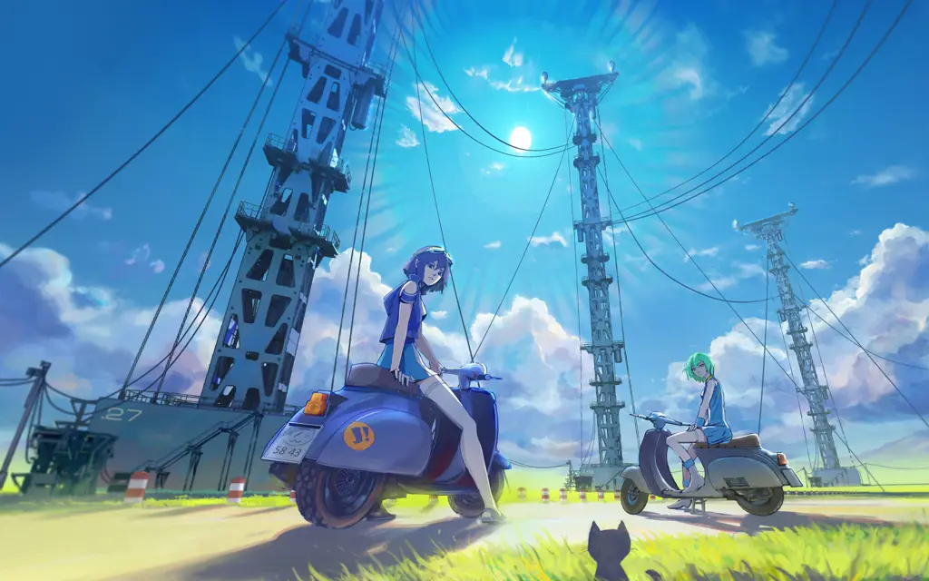 Pemandangan indah dari dunia Eureka Seven