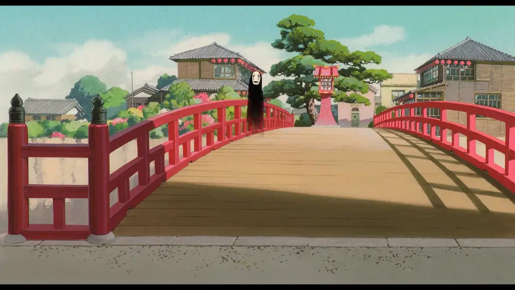 Pemandangan indah di dunia roh dalam film Spirited Away