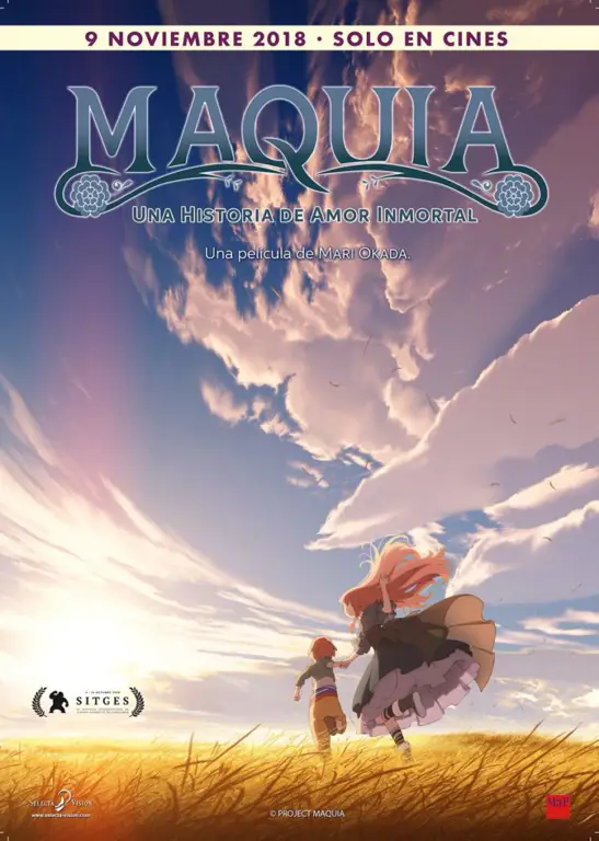 Pemandangan indah dalam film animasi Maquia