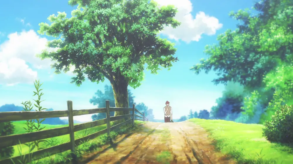 Pemandangan indah dari anime Violet Evergarden