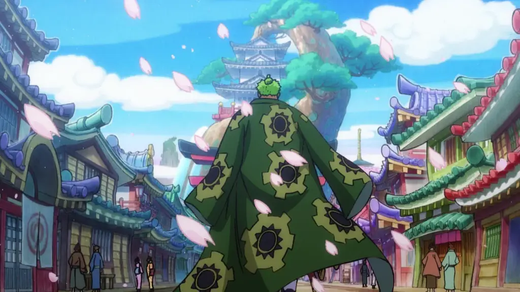 Pemandangan indah Wano Country dalam episode 93 One Piece