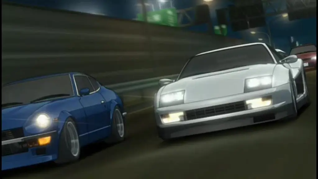 Adegan anime Wangan Midnight yang menegangkan