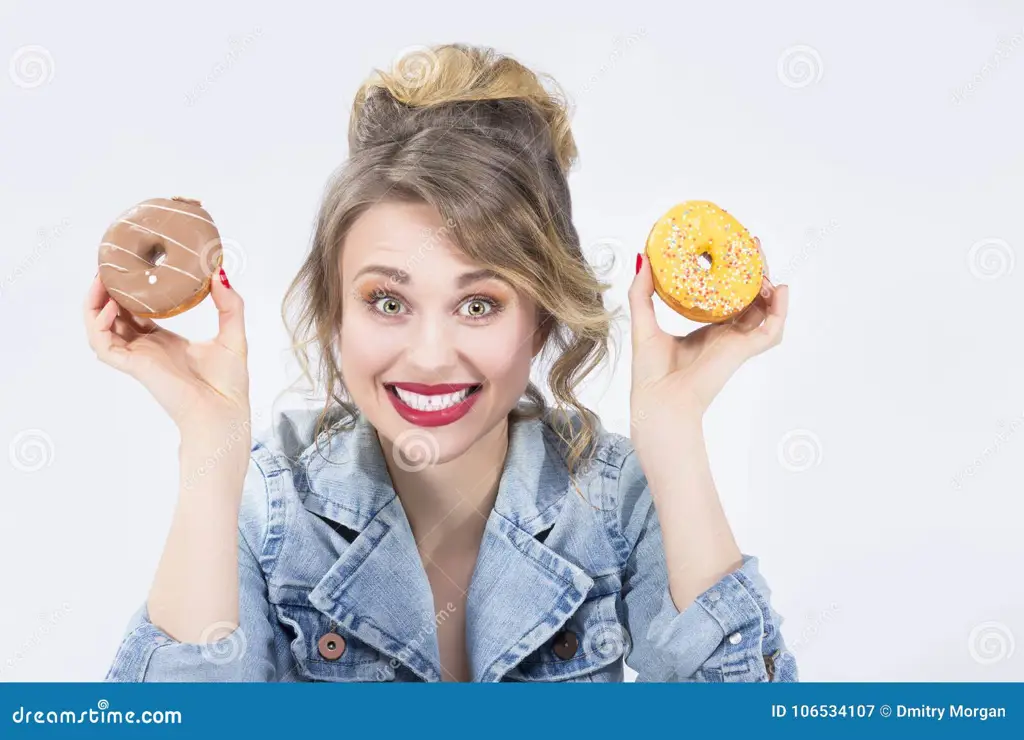 Gambar seorang gadis bagel yang terkejut