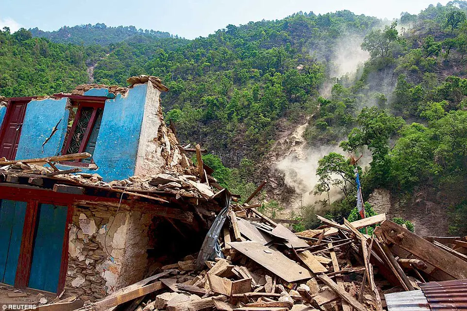 Gambar pemandangan alam yang menunjukkan kekuatan alam