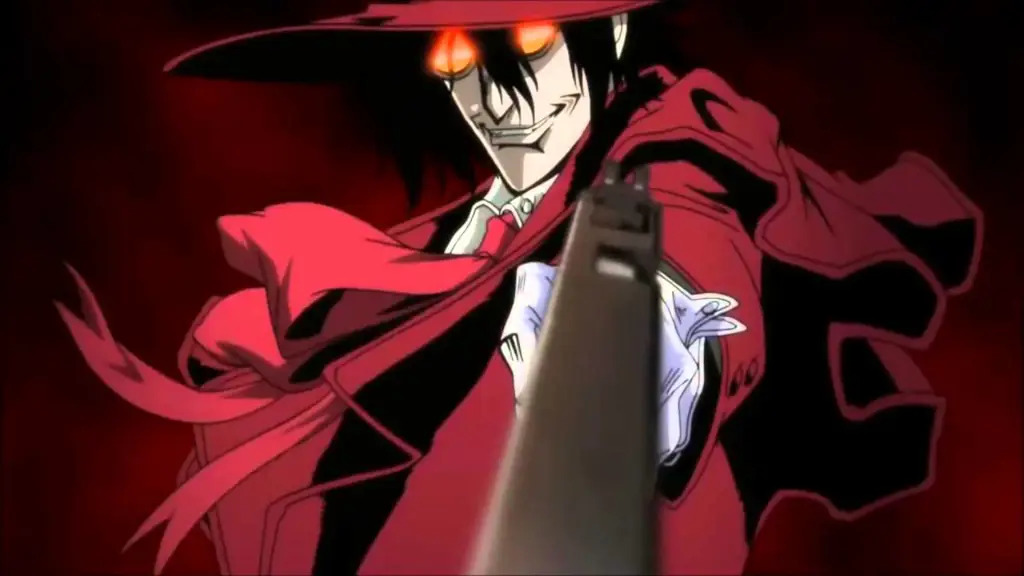 Ilustrasi kekuatan Alucard di Hellsing Ultimate