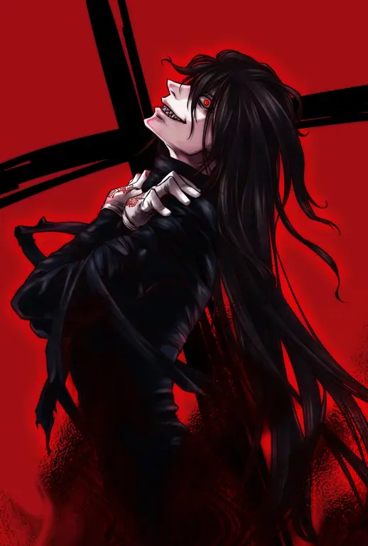 Kekuatan Alucard yang Mengerikan Alucard dalam Hellsing Ultimate menunjukkan kekuatannya yang luar biasa