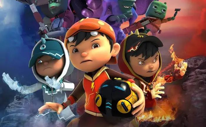 Adegan pertarungan seru dalam Boboiboy Galaxy Episode 3 Part 1