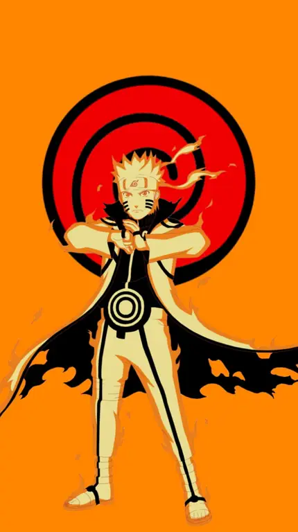 Naruto menggunakan Chakra Kurama