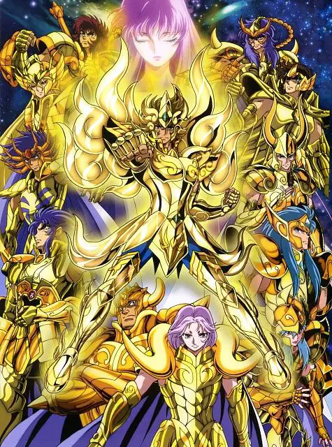 Ilustrasi para Gold Saint di Saint Seiya Soul of Gold