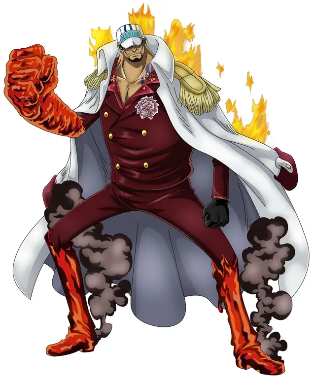 Gambar Akainu dalam One Piece