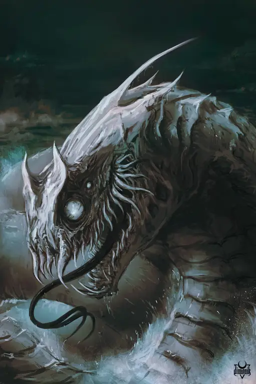 Ilustrasi Leviathan sebagai monster laut raksasa