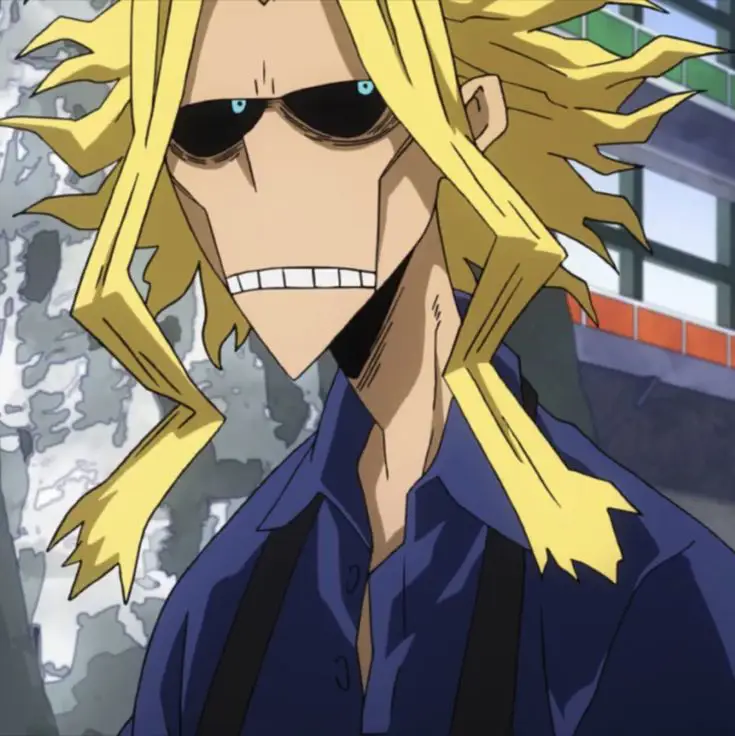 Gambar All Might, simbol perdamaian dalam Boku no Hero Academia