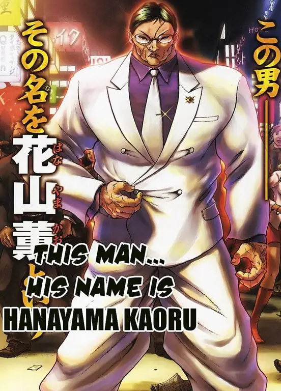 Gambar Hanayama Kaoru dalam Baki the Grappler