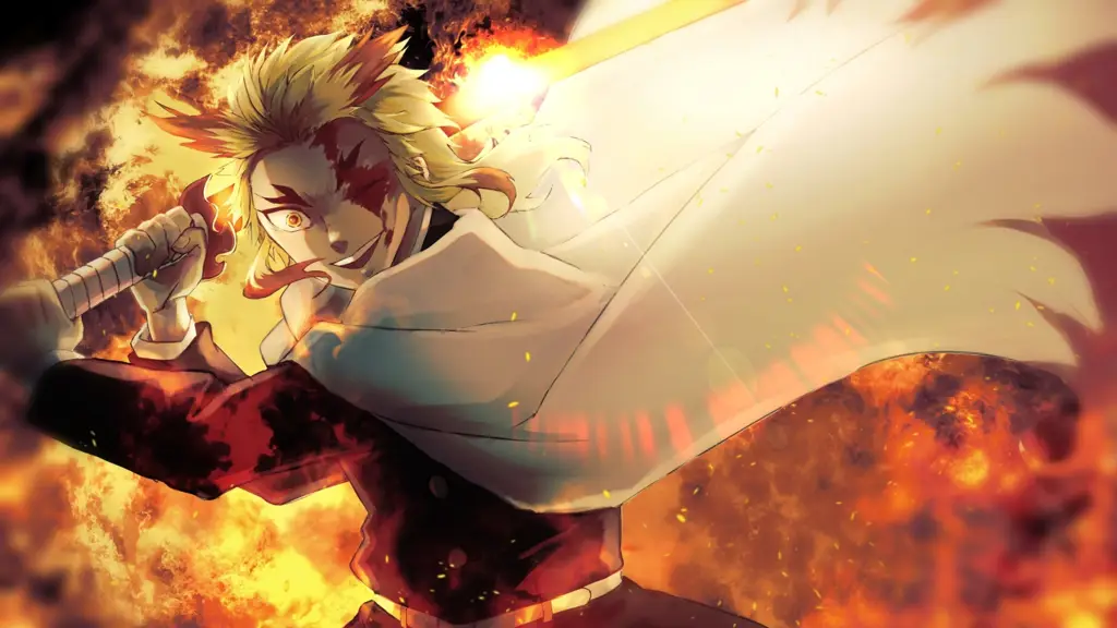 Rengoku Kyojuro, salah satu Hashira terkuat di Demon Slayer