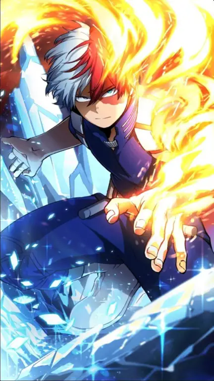 Gambar Shoto Todoroki dari My Hero Academia