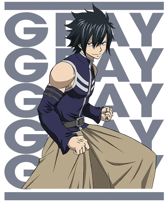 Gambar Gray Fullbuster menggunakan sihir es