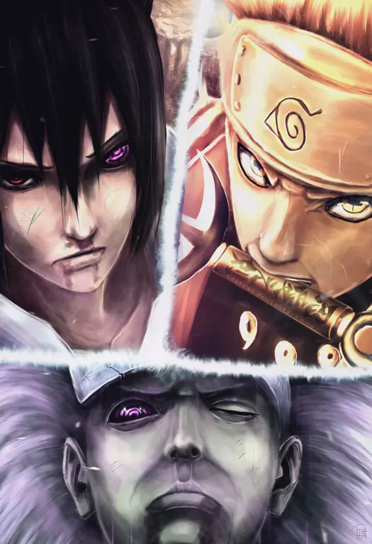 Naruto dan Sasuke melawan Madara bersama-sama