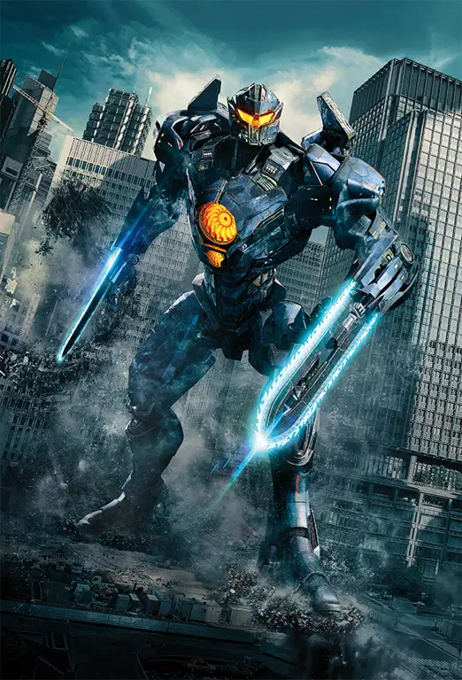 Para Jaeger dalam film Pacific Rim melawan Kaiju