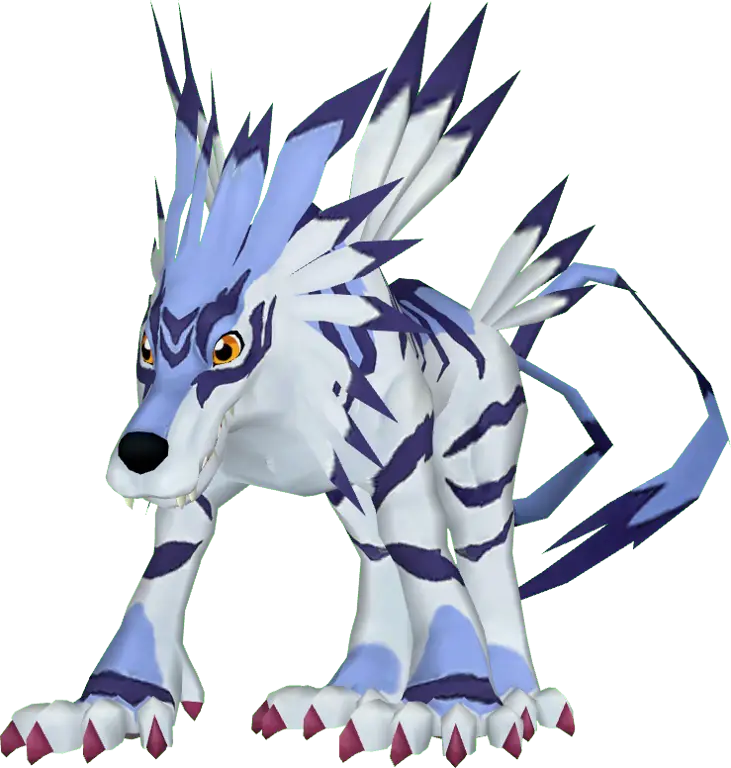 Gambar Garurumon, Digimon serigala yang kuat