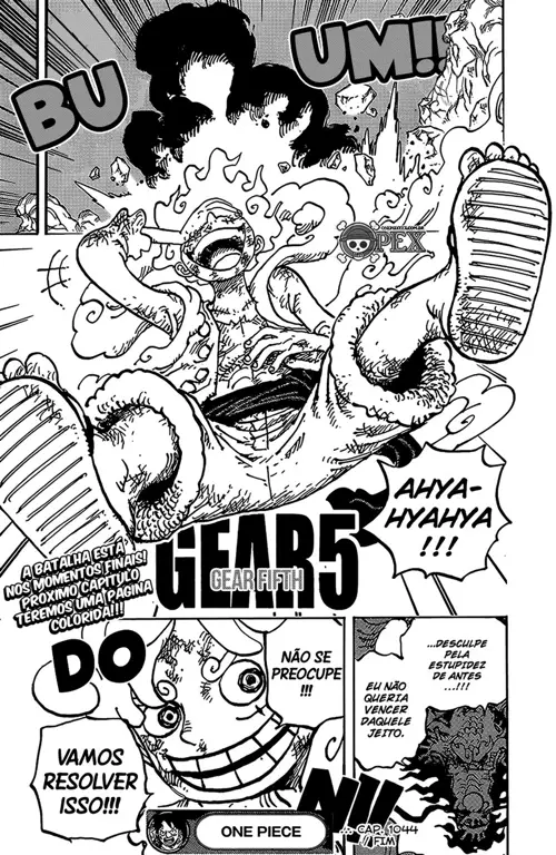 Luffy dalam Gear 5 di One Piece chapter 1043