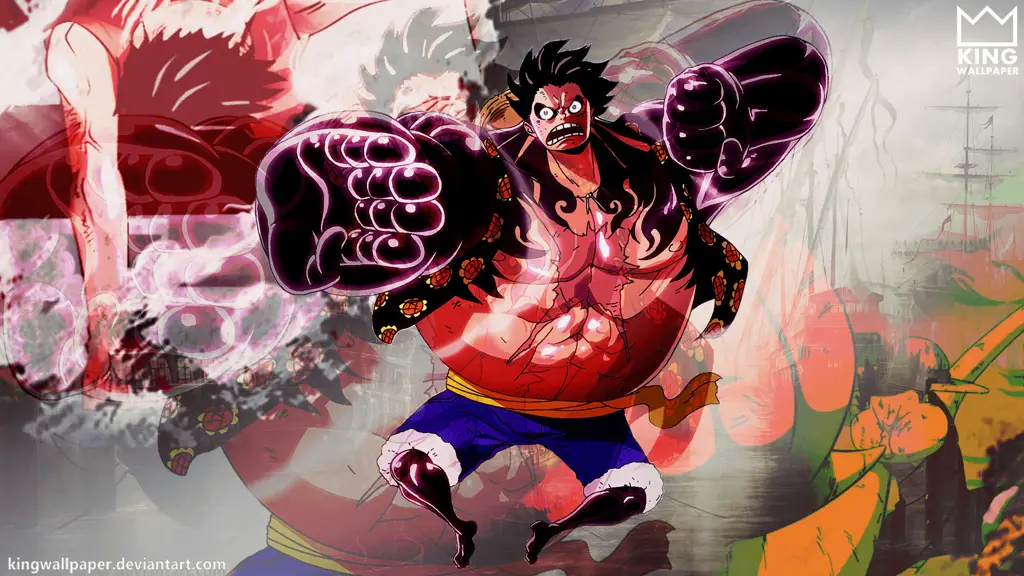 Luffy menggunakan Gear Fourth