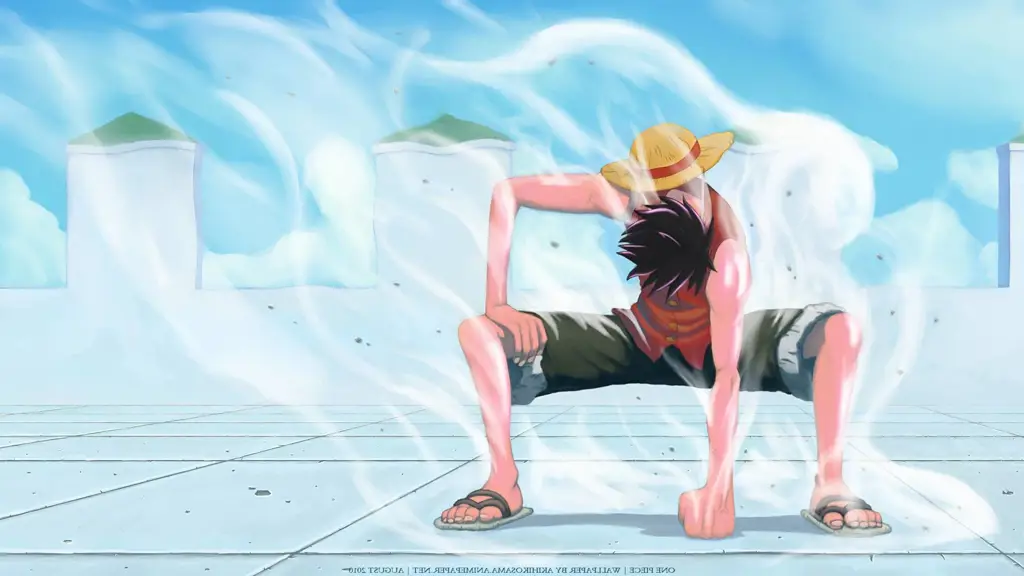 Luffy menggunakan Gear Second