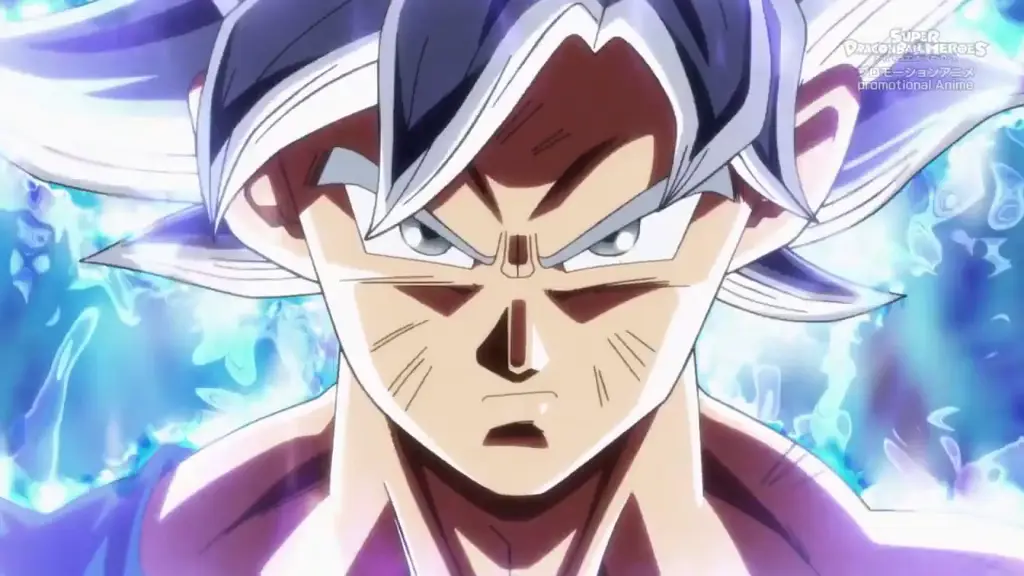 Goku dengan Ultra Instinct dalam Super Dragon Ball Heroes