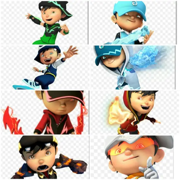 Gambar Boboiboy menggunakan kekuatannya