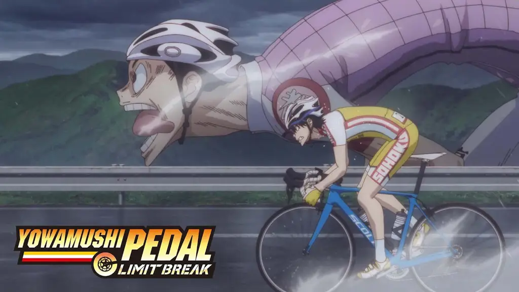 Adegan kerja sama tim dalam Yowamushi Pedal