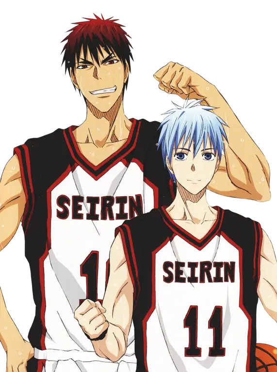 Kuroko Tetsuya dan Kagami Taiga, duo utama dalam Kuroko no Basuke