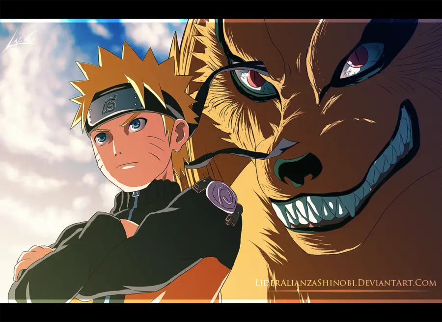 Naruto dan Kurama bekerja sama