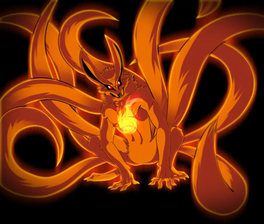 Chakra Kurama membantu Naruto