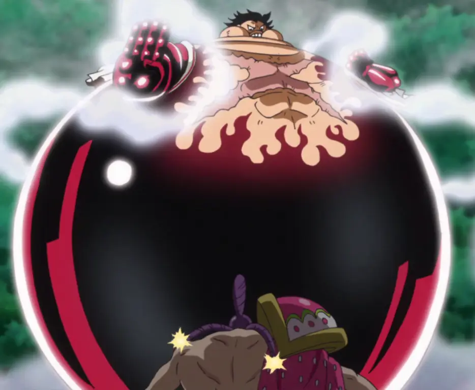 Luffy menggunakan Gear Fourth melawan Katakuri