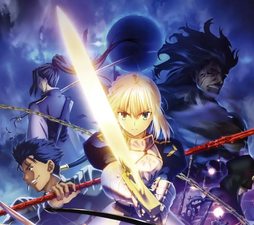 Adegan pertarungan magis dalam Fate/stay night