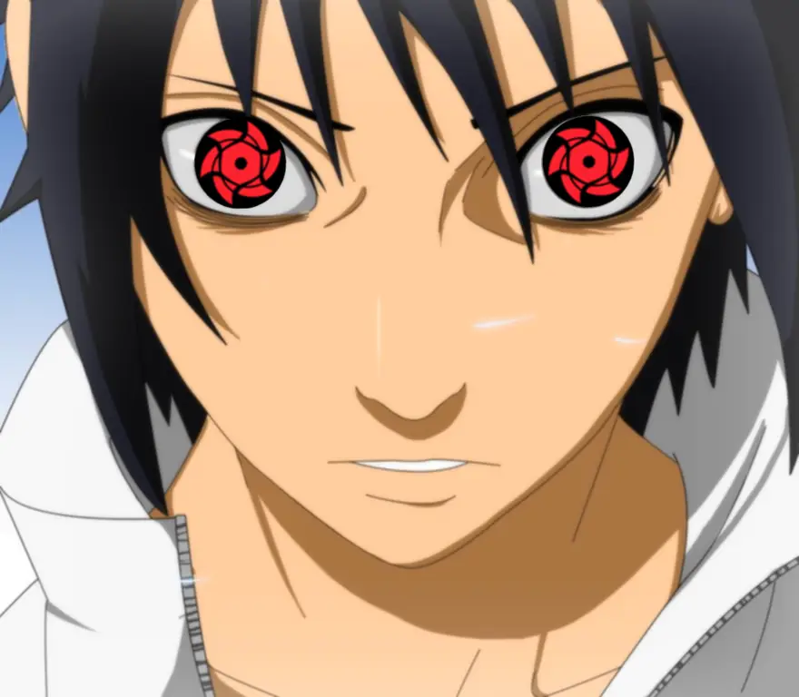 Sasuke menggunakan Mangekyo Sharingan