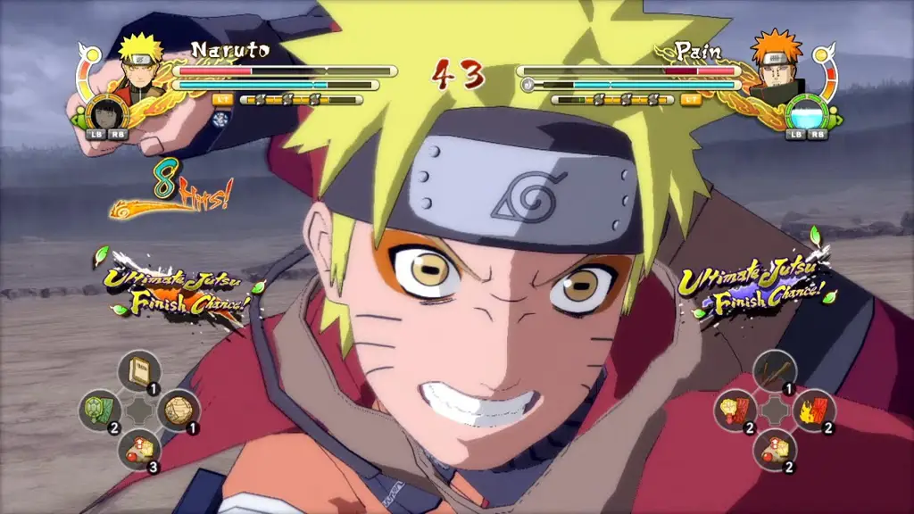 Naruto Mode Sage melawan Pain