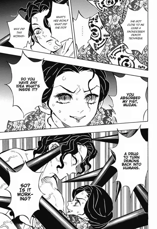 Muzan Kibutsuji dalam Kimetsu no Yaiba chapter 86