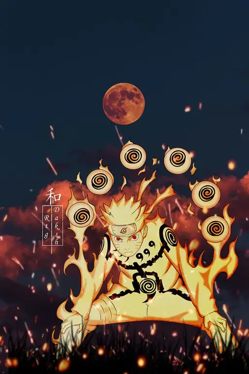 Naruto dalam mode Kurama